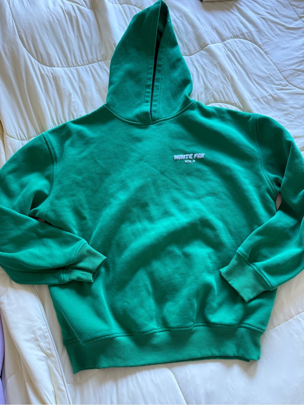 White Fox Boutique Green Hooded Sweatshirt